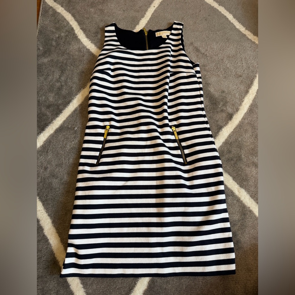 Women’s Michael Kors black & white striped dress
